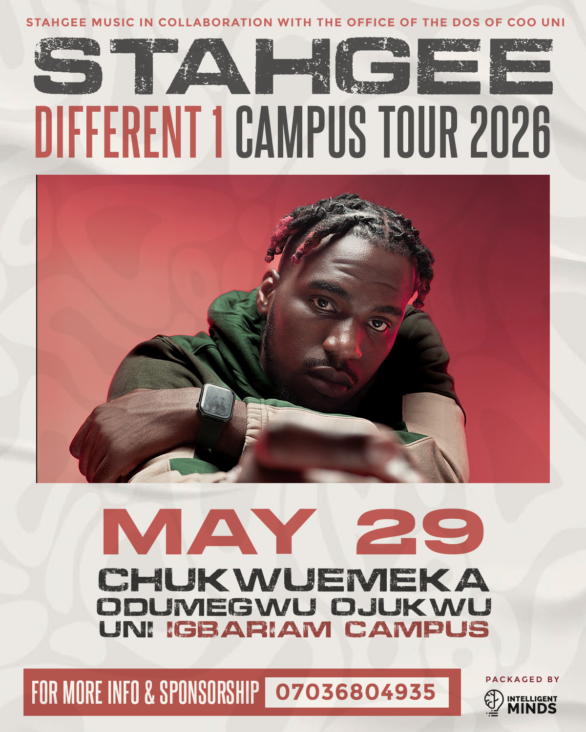 STAHGEE DIFFERENT 1 CAMPUS TOUR 2026 Chukwuemeka Odumegwu Ojukwu University (IGBARIAM CAMPUS) Poster