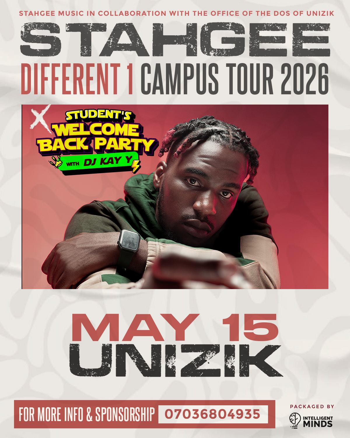 STAHGEE DIFFERENT 1 CAMPUS TOUR 2026 (UNIZIK) Poster